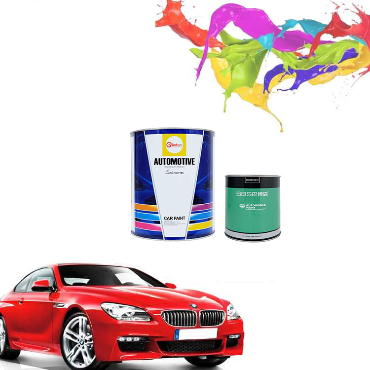 Pintura acrílica para coche de buen color, pintura para automóvil de alta croma, fácil pulverización, HS 1K, perla roja fina P013