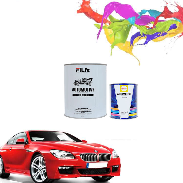 Pintura acrílica para coche de buen color, pintura para automóvil de alta croma, fácil pulverización, HS 1K, perla roja fina P013