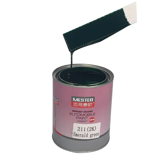 Enfoque HS 2K Topcoat esmeralda verde F211 High Chroma Factory Acrylic Car Paint Alta concentración de pintura automática Refinamiento