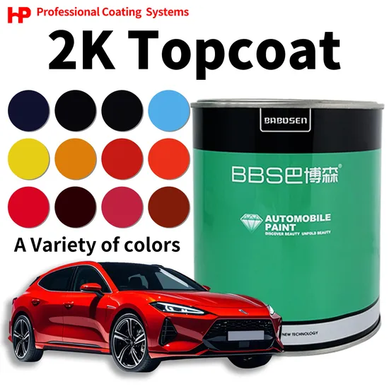 Babosen HS 2K Topcoat Durable High Chroma Acrílico CAR PINTURA REGISTA Cobertura de alta concentración Pintura automática