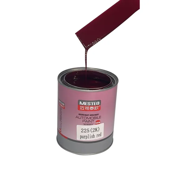 Glinter HS 2K Topcoat óxido de hierro Rojo G224 Fabricación china Pintura automática de acrílico Duración buena cobertura Pintura para automóvil RECINADO