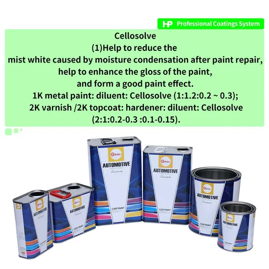 Glinter Double Pack HS ClearCoat, adecuado para la pintura de automóvil de retención de color de renovación general.