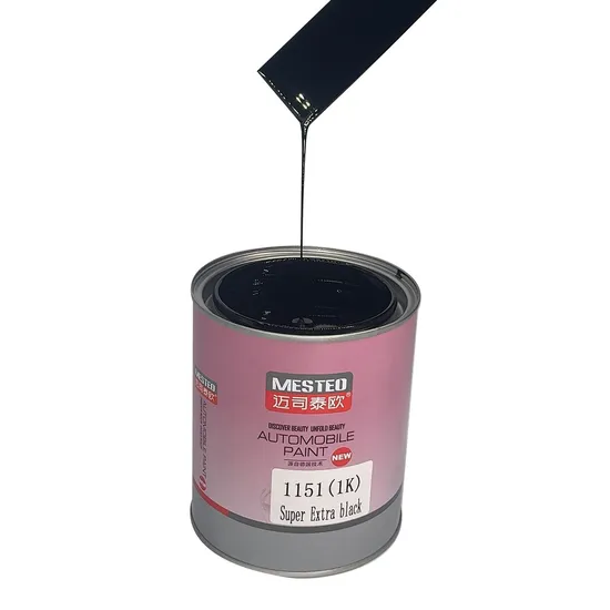 Filre HS 1K Base Baseboat Super Extra Black F1151 Pintura automática OEM La pintura acrílica del automóvil acrílico más alta