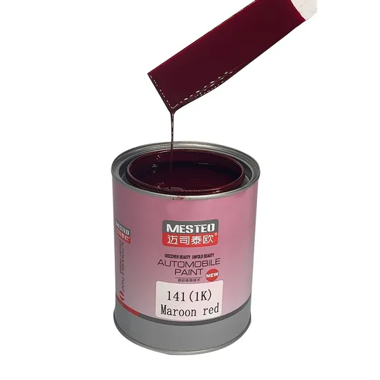 Filre HS 1K BaseCoat transparante rojo F135 buen color exw pintura automática fábrica al por mayor de fábrica de automóviles comúnmente usado pintura de refinamiento