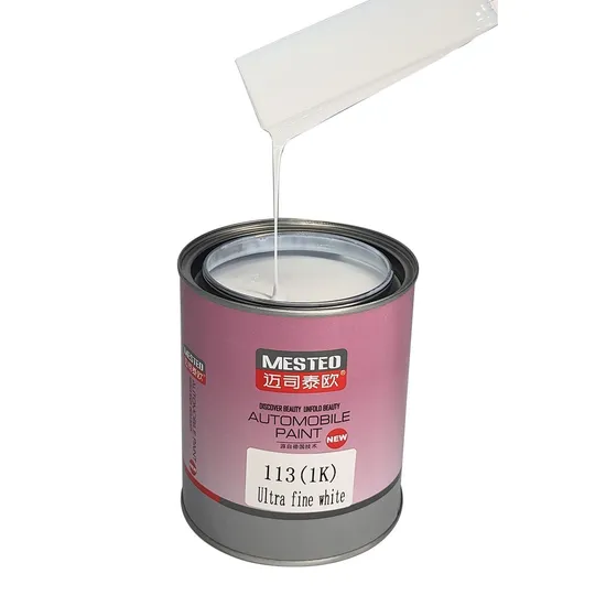 Mesteo HS 1K BaseCoat Ultra Fine White M113 como Frost Snow Azul A acrílico Pintura de automóvil Renovado Auto translúcido