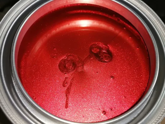 Pintura de automóvil de fábrica Renvincida Toyota 3U5 Flashing Red High Application Pintura acrílica Terminada Alta precisión