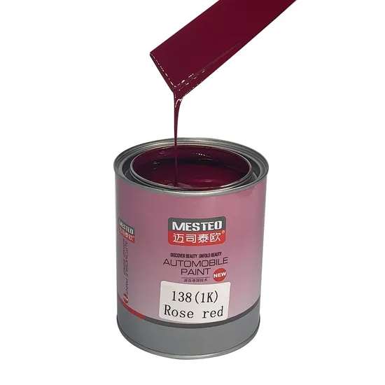 Focus HS 1K BaseCoat transparante rojo F135 buen color exw pintura automática de fábrica al por mayor de fábrica de automóviles comúnmente usado pintura refinada