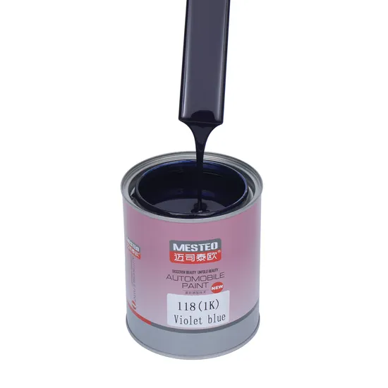 Mesteo HS 1K Basecoat Violeta Azul M118 Spray al por mayor de buen color ACRYLIC PINTURA PINTURA DURA DURABLE