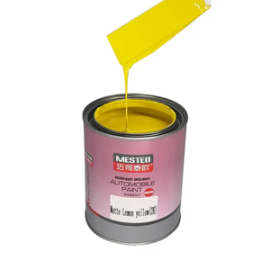 AutoCoat 2k Matte Lemon Yellow Spray al por mayor buena cobertura ACRYLIC CAR PINTURA High Application Pintura automática