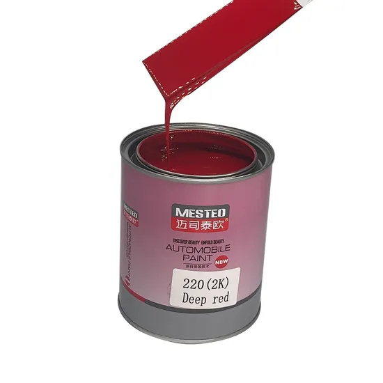 DE HS 2K Topcoat rojo intenso D220 Alto croma Auto Pintura automática Factory Good Color Car Paint