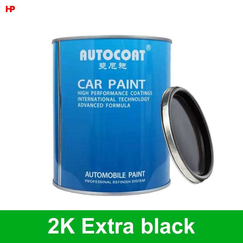 Alta aplicación Buena cobertura Pintura acrílica para automóviles Alta concentración Alta negrura Pintura para automóviles Filre HS 2K Extra Black F203