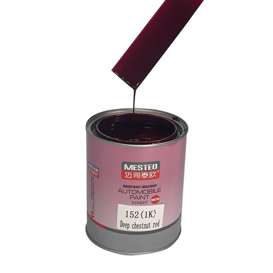 Glinter HS 1K Base Base Castainta Roja Red G152 Durable Pintura automática OEM Auto Better Transparencia Buena Color Pintura REFINIS