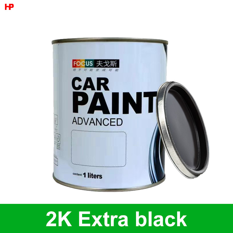 Alta aplicación Buena cobertura Pinturas acrílicas para automóviles Alta concentración Alta negrura Pintura para automóviles Babosen HS 2K Extra Black B203