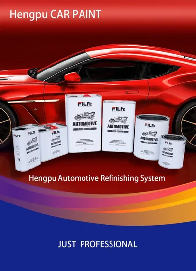 Glinter HS ClearCoat Varnish Factory OEM Buen Gloss Buen Dureza Auto Pintura Lacas