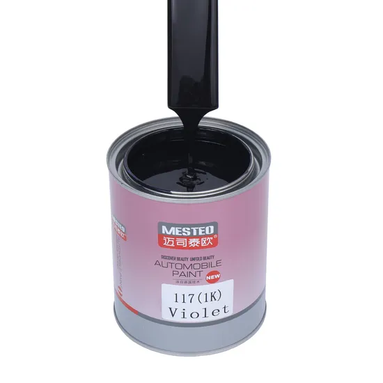 AutoCoat HS 1K Basecoat Violet A117 Buen color ACRYLIC CAR PINTURA RECINISO Servidor al por mayor Pintura automática