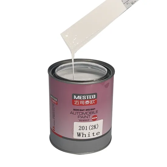 AutoCoat HS 2K Topcoat HS White A200 Factory Buena blancura Pintura automática Dura buena cobertura Acrílico Pintura de automóvil Refinamiento