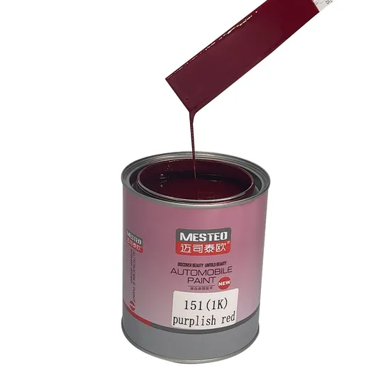 Glinter HS 1K Base Baseat Purplish Red G151 EXW ACRYLIC Color translúcido Auto Pintura Auto Concentración buena Color Car pintura Refinante