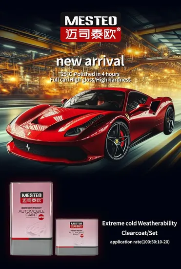 AutoCoat Extrema Colección de frío Clearcoat barniz alto brillo de alto brillo laca de pintura automática buena dureza