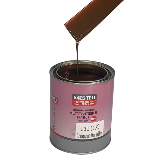 Filre hs 1k basura de base óxido transparante amarillo f131 pintura automática de acrílico OEM buen automóvil de color pintura