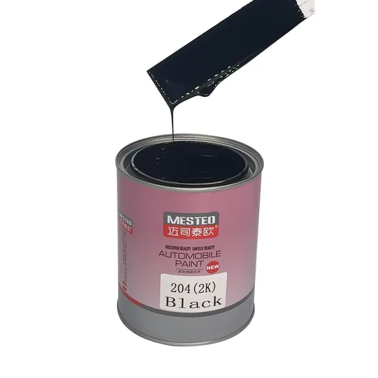 Glinter HS 2K Topcoat Pure Black G204 OEM ACRYLIC AUTRO PINTURA AUTRÁNICA DE PINTURA DE ACTRACIÓN ALTO CAR CAR REFINIS