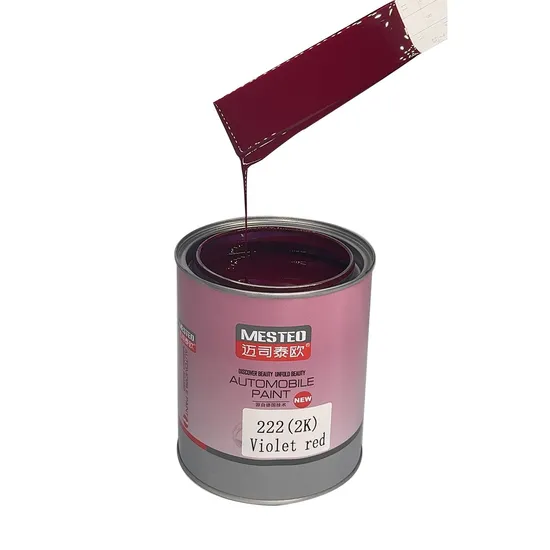 Glinter HS 2K Topcoat Rose Red G221 Buena cobertura ACRYLIC CAR PINTURA REFINISH OEM High Chroma Auto Paint