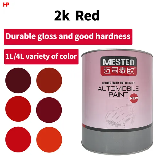 2k Topcoat Mesteo HS Red Color OEM Durable High Chroma Auto Paint ACRYLIC BUENA COLO CAR PINTURA REFINIS