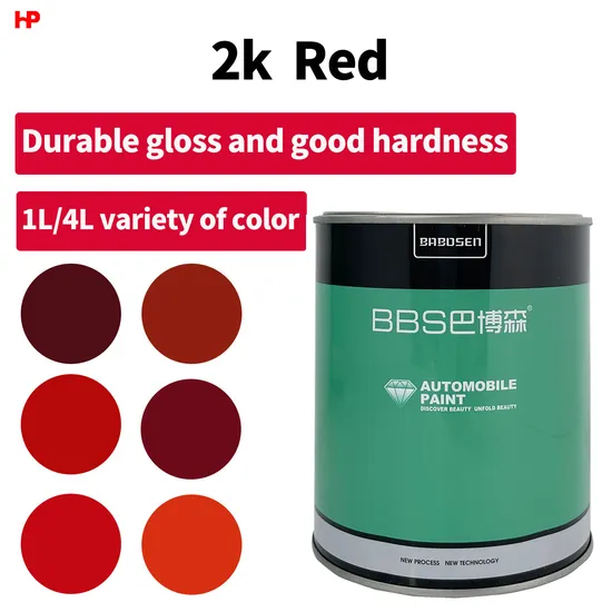 2k Topcoat AutoCoat HS Red Color OEM Durable High Chroma Auto Paint ACRYLIC BUENA COL CAR PINTURA REFINIS