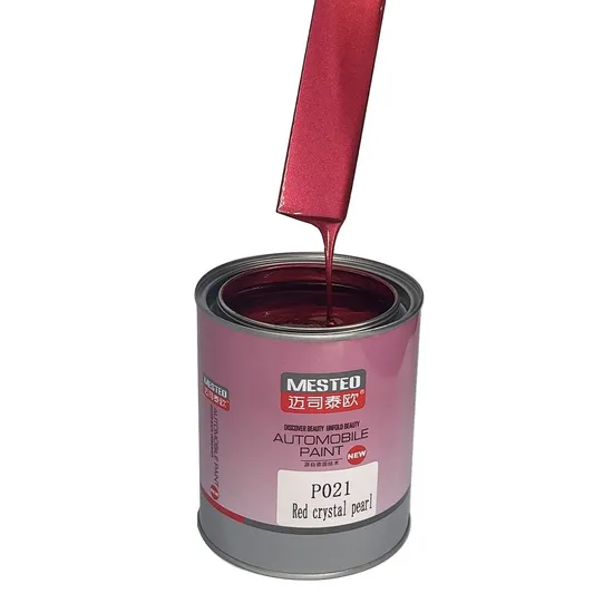 Focus HS 1K Crystal Red Pearl FP021 Proveedor de pintura de automóviles acrílico chino High Chroma Fuerte Pintura de automóvil Financer