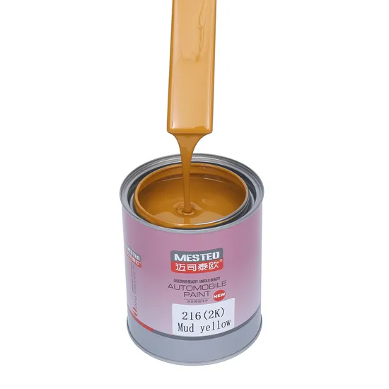 Glinter HS 2K Topcoat Mud amarillo G216 Duración buena cobertura ACRYLIC Auto Paint Factory Paint Pintura