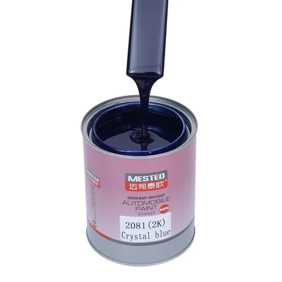 AutoCoat HS 2K Topcoat Crystal Blue A2081 La pintura automática más alta de croma buena cobertura acrílica de fábrica de pintura para automóvil.